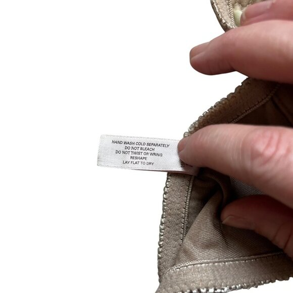 Victoria's Secret bra 36B gold satin padded removeable pads racerback 2006 - Picture 6 of 9